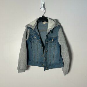 EUC Little Girls SOHO Blue Denim Jean Jacket 6X Hoodie